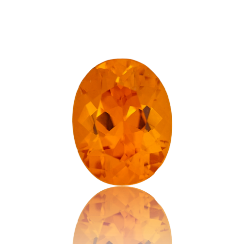 Grenat mandarin 2.09ct Ovale 8 x 6 mm